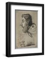 Caricature of Jules Didier-Claude Monet-Framed Premium Giclee Print