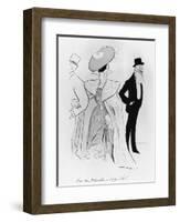 Caricature of Leopold II and Cleo De Merode-Leonetto Cappiello-Framed Giclee Print