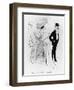 Caricature of Leopold II and Cleo De Merode-Leonetto Cappiello-Framed Giclee Print
