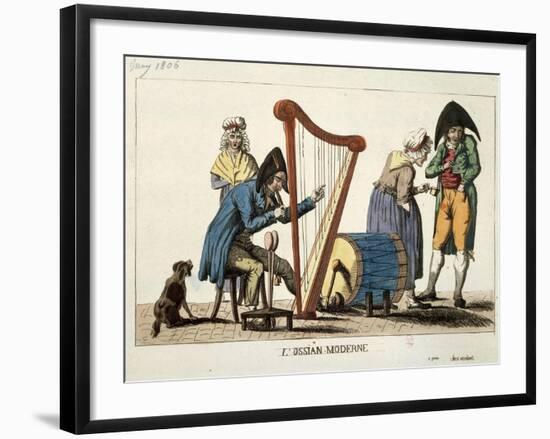 Caricature of Modern Ossian, 1806-Francois Quesnelel-Framed Giclee Print