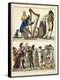 Caricature of Modern Ossian and of Street Singers, 1806-Francois Pompon-Framed Stretched Canvas