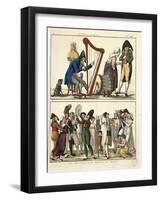 Caricature of Modern Ossian and of Street Singers, 1806-Francois Pompon-Framed Giclee Print