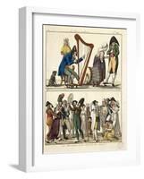 Caricature of Modern Ossian and of Street Singers, 1806-Francois Pompon-Framed Giclee Print