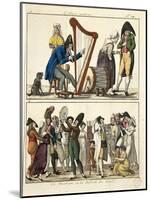 Caricature of Modern Ossian and of Street Singers, 1806-Francois Pompon-Mounted Giclee Print