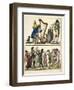 Caricature of Modern Ossian and of Street Singers, 1806-Francois Pompon-Framed Premium Giclee Print