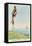 Caricature of Napoleon Standing on Stilts Observing Pitt and England Across the Channel-null-Framed Stretched Canvas