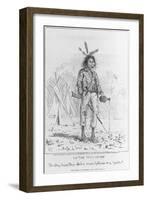 Caricature of Native North American-null-Framed Giclee Print