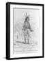 Caricature of Native North American-null-Framed Giclee Print