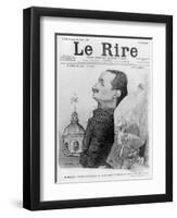 Caricature of Paul Deschanel, from 'Le Rire', 10 February 1900-Charles Leandre-Framed Giclee Print