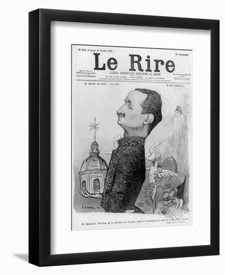 Caricature of Paul Deschanel, from 'Le Rire', 10 February 1900-Charles Leandre-Framed Giclee Print