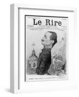 Caricature of Paul Deschanel, from 'Le Rire', 10 February 1900-Charles Leandre-Framed Giclee Print