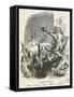 Caricature of Premiere of Hernani, 1830-Vilmos Zsolnay-Framed Stretched Canvas