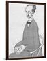 Caricature of Richard Strauss-Olaf Gulbransson-Framed Art Print