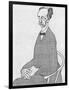 Caricature of Richard Strauss-Olaf Gulbransson-Framed Art Print