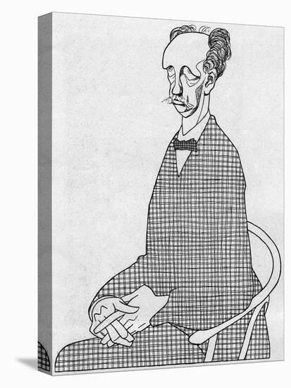 Caricature of Richard Strauss-Olaf Gulbransson-Stretched Canvas