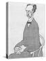 Caricature of Richard Strauss-Olaf Gulbransson-Stretched Canvas