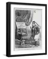 Caricature of the Exposition Universelle De 1867, from 'Le Charivari', 19 June 1867-Cham-Framed Giclee Print