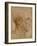 Caricature of the Head of an Old Man, in Profile to the Right, c.1507-Leonardo da Vinci-Framed Giclee Print