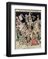 Caricature of the Influenza Epidemic of 1820, circa 1889-Pepin-Framed Giclee Print