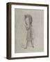 Caricature of the Journalist Theodore Pelloquet, 1858 (Charcoal on Paper)-Claude Monet-Framed Giclee Print