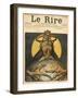 Caricature of the Rothschild Family, from the Front Cover of 'Le Rire', 16th April 1898-Charles Leandre-Framed Giclee Print