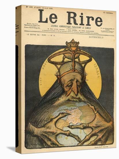 Caricature of the Rothschild Family, from the Front Cover of 'Le Rire', 16th April 1898-Charles Leandre-Stretched Canvas