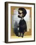 Caricature of Theodore Barriere (Paris, 1823 - Paris, 1877), French Dramatist-null-Framed Giclee Print