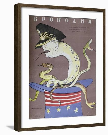 Caricature of Tito as the Servant of the Usa-null-Framed Giclee Print