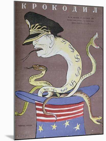 Caricature of Tito as the Servant of the Usa-null-Mounted Giclee Print