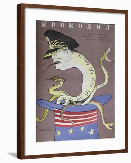 Caricature of Tito as the Servant of the Usa-null-Framed Giclee Print