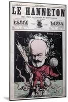 Caricature of Victor Hugo as Zeus in Exile on Guernsey from the Front Cover Of"Le Hanneton"-G. Deloyoti-Mounted Giclee Print