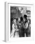 Caricature of Visitors to an Art Exhibition before a Painting by Gustave Moreau-Honore Daumier-Framed Giclee Print