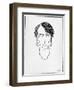 Caricature of W.B. Yeats, 1898-William Thomas Horton-Framed Giclee Print