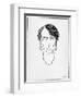 Caricature of W.B. Yeats, 1898-William Thomas Horton-Framed Giclee Print