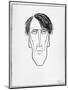 Caricature of W.B. Yeats, 1898-William Thomas Horton-Mounted Giclee Print