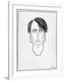 Caricature of W.B. Yeats, 1898-William Thomas Horton-Framed Giclee Print