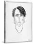 Caricature of W.B. Yeats, 1898-William Thomas Horton-Stretched Canvas