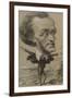 Caricature of Wagner, with a Huge Head on a Tiny Body-Etienne Carjat-Framed Giclee Print