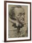 Caricature of Wagner, with a Huge Head on a Tiny Body-Etienne Carjat-Framed Giclee Print