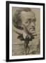 Caricature of Wagner, with a Huge Head on a Tiny Body-Etienne Carjat-Framed Giclee Print