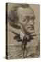 Caricature of Wagner, with a Huge Head on a Tiny Body-Etienne Carjat-Stretched Canvas