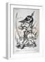 Caricature of Wilhelm I of Prussia, Franco-Prussian War, 1870-1871-null-Framed Giclee Print