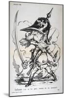 Caricature of Wilhelm I of Prussia, Franco-Prussian War, 1870-1871-null-Mounted Giclee Print