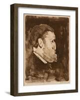 Caricature of William Gedney Bunce, 1883-84-Frank Duveneck-Framed Giclee Print