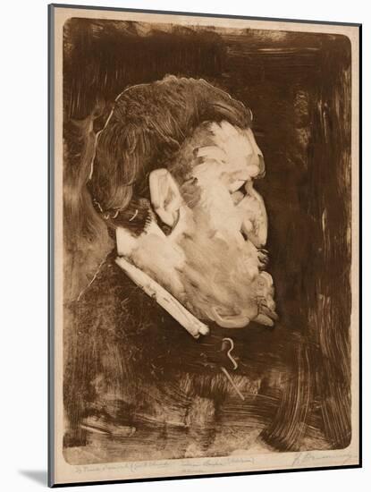 Caricature of William Gedney Bunce, 1883-84-Frank Duveneck-Mounted Giclee Print