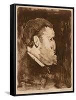 Caricature of William Gedney Bunce, 1883-84-Frank Duveneck-Framed Stretched Canvas