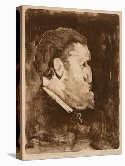 Caricature of William Gedney Bunce, 1883-84-Frank Duveneck-Stretched Canvas