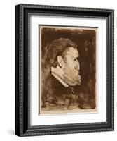 Caricature of William Gedney Bunce, 1883-84-Frank Duveneck-Framed Giclee Print