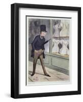 Caricature on the Sizes of Corsets-Honore Daumier-Framed Giclee Print