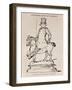 Caricature Self Portrait of the Author, Illustration from 'scribner's Magazine', Pub.1887-William Makepeace Thackeray-Framed Giclee Print